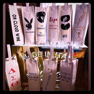 Custom Jute Wine Bags